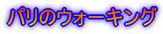 パリのウォーキング