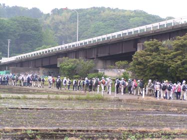 臺谷戸の森へ向う