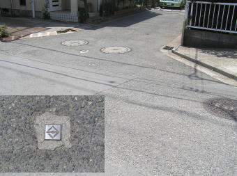 三市境界とその標識
